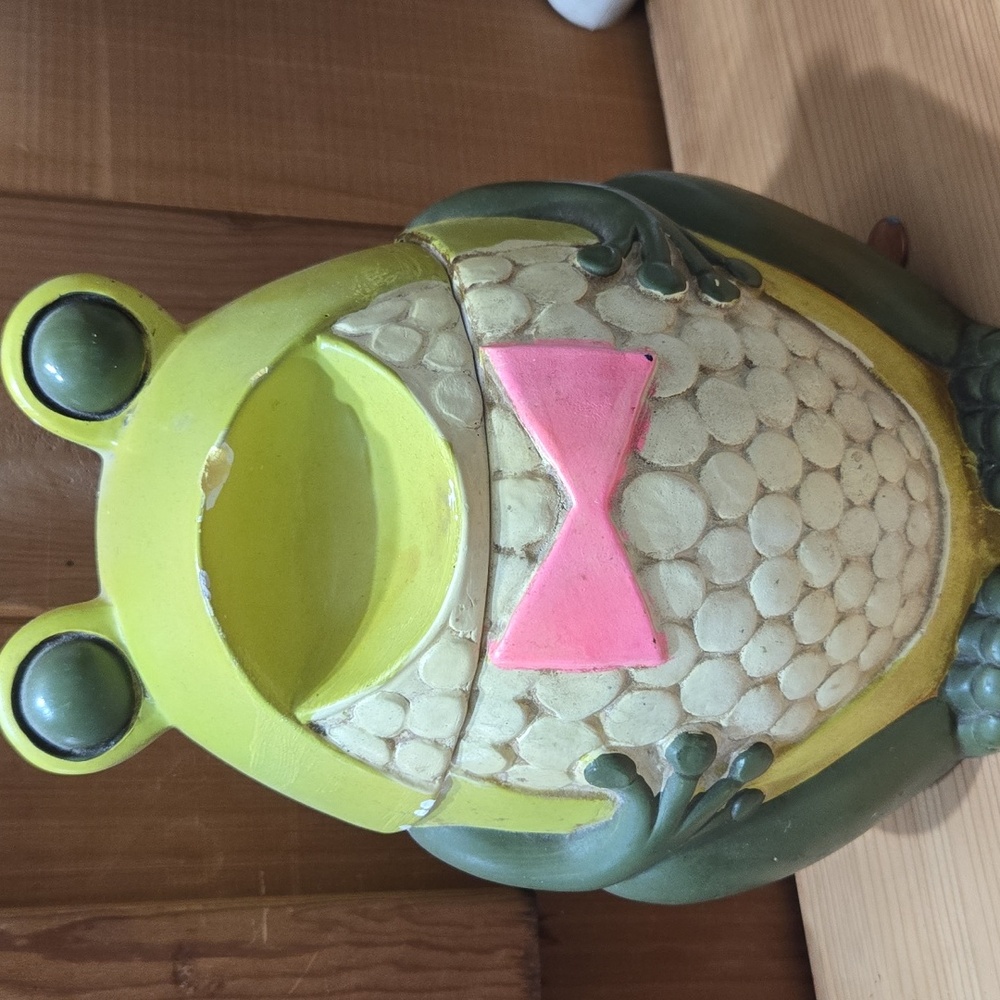 Vintage Cookie Jar Holt Howard Anthropomorphic Frog 9".